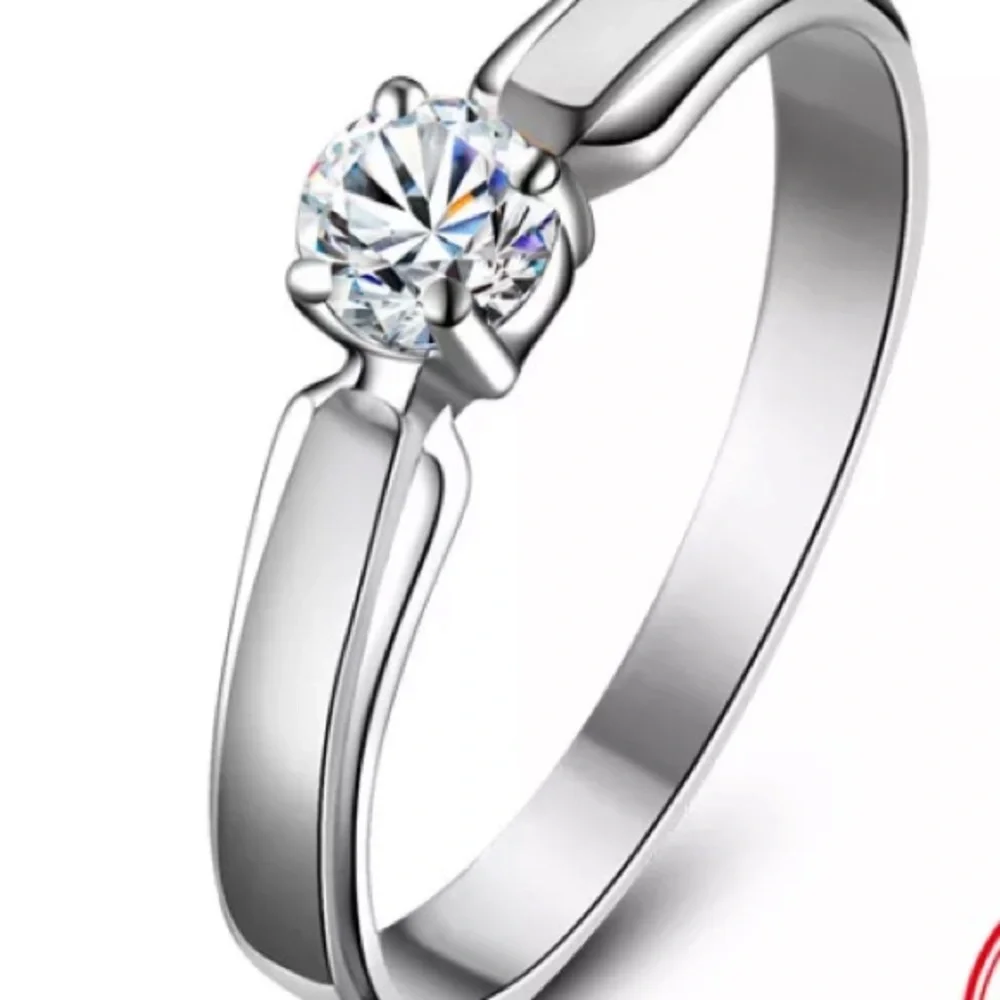 925 STERLING SILVER ROUND CUBIC ZIRCON RING - Picture 4 of 4